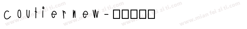 coutier new字体转换